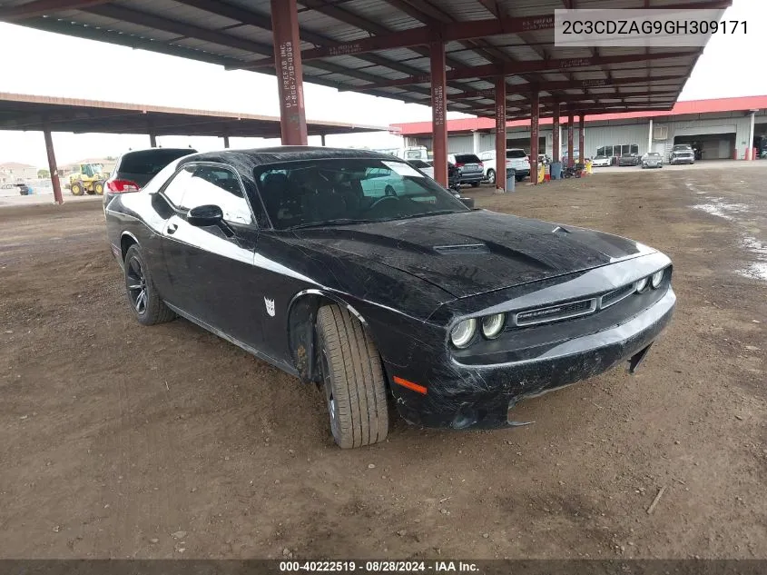 2C3CDZAG9GH309171 2016 Dodge Challenger Sxt