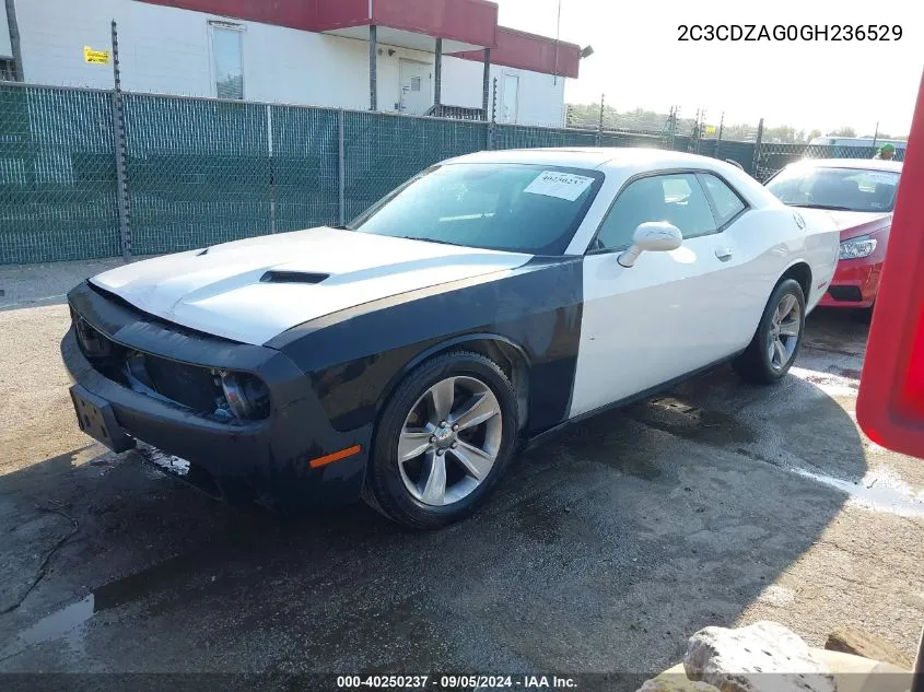 2C3CDZAG0GH236529 2016 Dodge Challenger Sxt