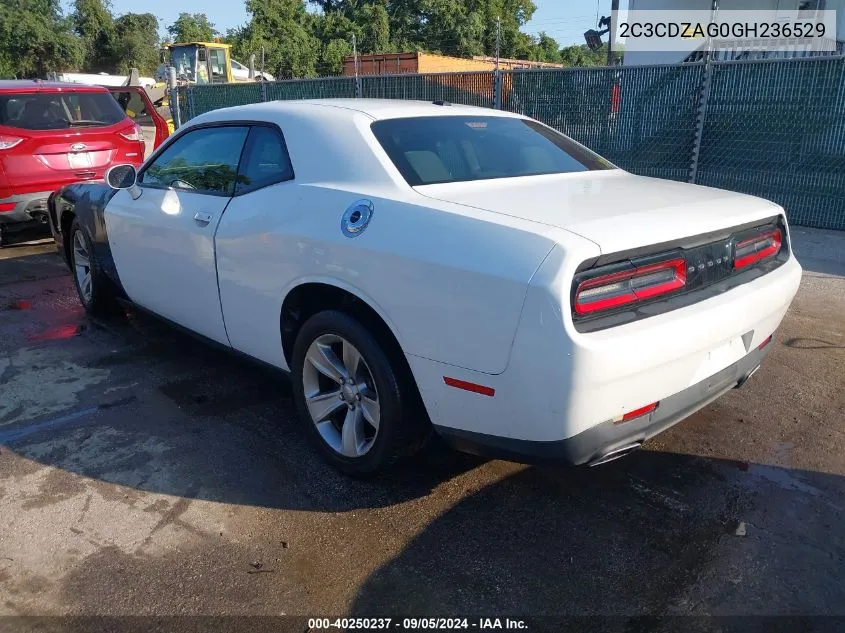 2C3CDZAG0GH236529 2016 Dodge Challenger Sxt