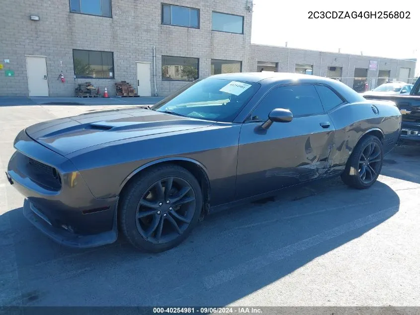 2016 Dodge Challenger Sxt VIN: 2C3CDZAG4GH256802 Lot: 40254981