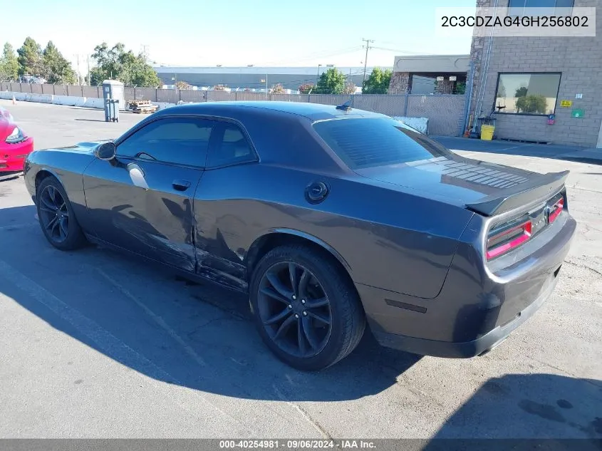 2016 Dodge Challenger Sxt VIN: 2C3CDZAG4GH256802 Lot: 40254981