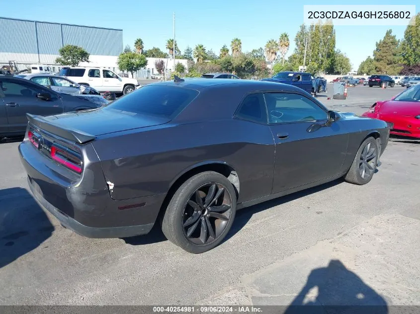 2016 Dodge Challenger Sxt VIN: 2C3CDZAG4GH256802 Lot: 40254981