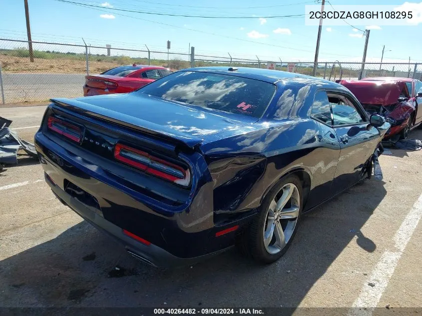 2C3CDZAG8GH108295 2016 Dodge Challenger Sxt