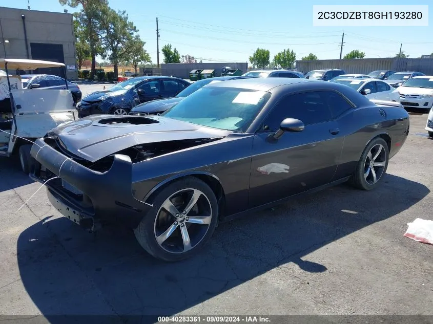 2C3CDZBT8GH193280 2016 Dodge Challenger R/T Plus Shaker