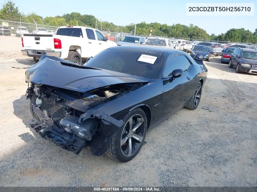 2016 Dodge Challenger R/T VIN: 2C3CDZBT5GH256710 Lot: 40287566