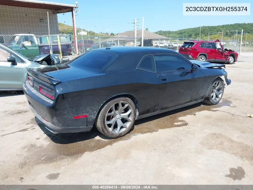 2016 Dodge Challenger R/T VIN: 2C3CDZBTXGH255374 Lot: 40288414