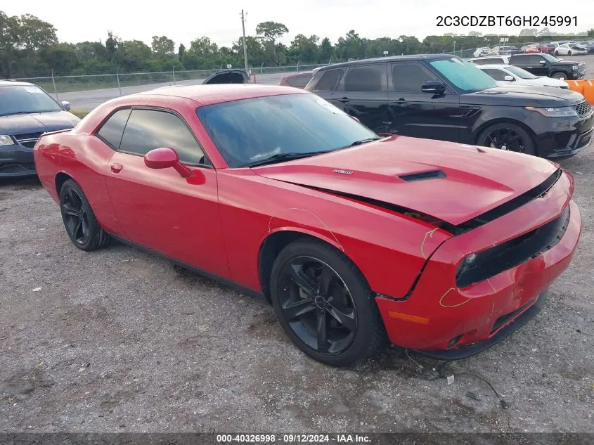 2C3CDZBT6GH245991 2016 Dodge Challenger R/T