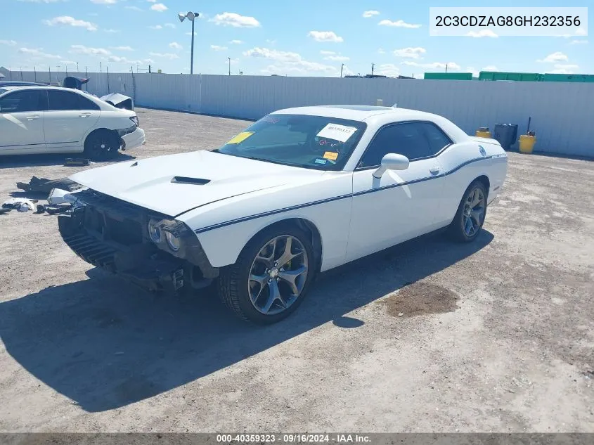 2016 Dodge Challenger Sxt Plus VIN: 2C3CDZAG8GH232356 Lot: 40359323