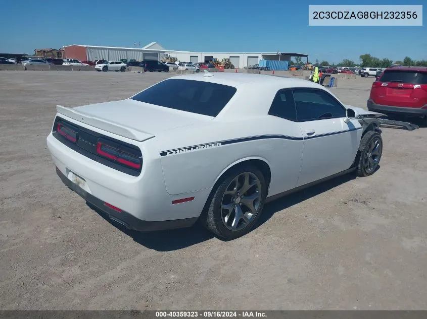 2016 Dodge Challenger Sxt Plus VIN: 2C3CDZAG8GH232356 Lot: 40359323