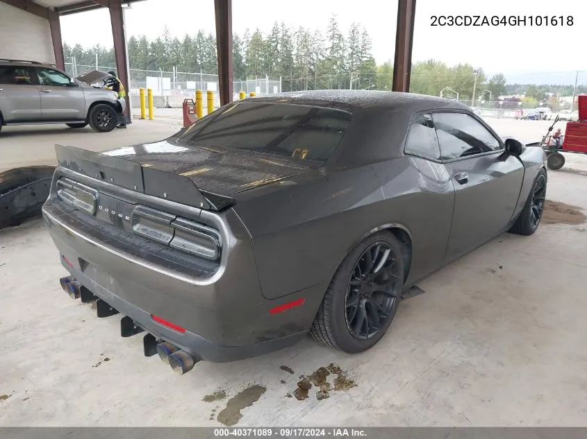 2016 Dodge Challenger Sxt VIN: 2C3CDZAG4GH101618 Lot: 40371089