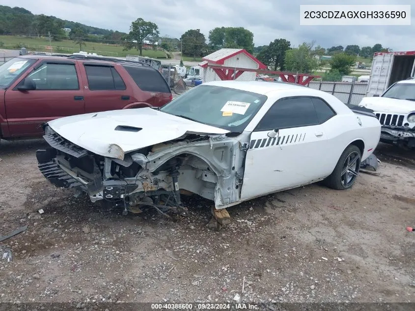 2016 Dodge Challenger Sxt VIN: 2C3CDZAGXGH336590 Lot: 40388600