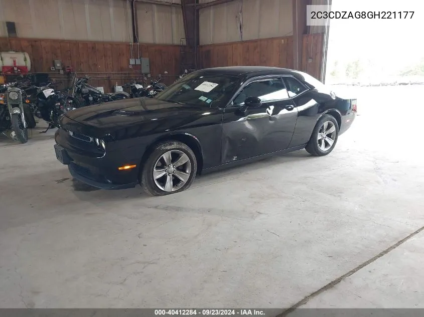 2016 Dodge Challenger Sxt VIN: 2C3CDZAG8GH221177 Lot: 40412284