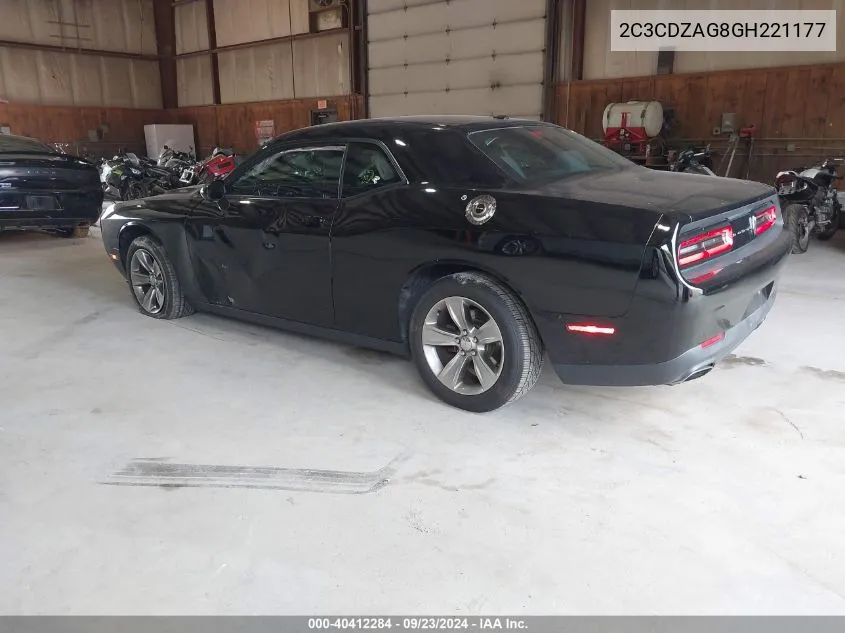 2016 Dodge Challenger Sxt VIN: 2C3CDZAG8GH221177 Lot: 40412284