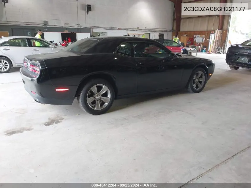 2016 Dodge Challenger Sxt VIN: 2C3CDZAG8GH221177 Lot: 40412284