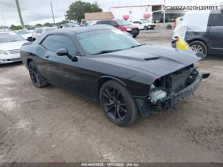 2016 Dodge Challenger Sxt VIN: 2C3CDZAG2GH301011 Lot: 40428028