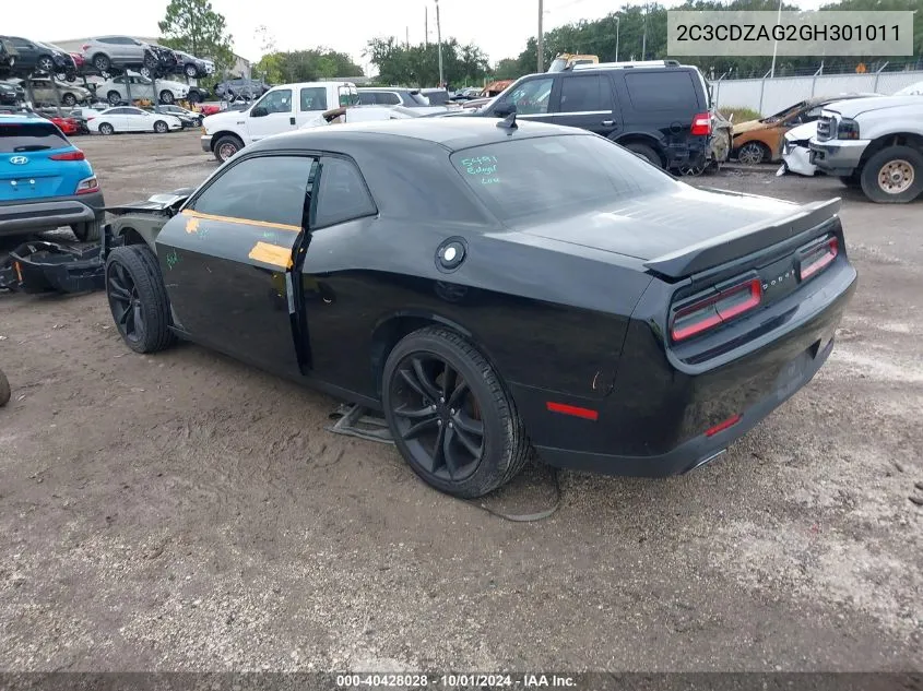 2016 Dodge Challenger Sxt VIN: 2C3CDZAG2GH301011 Lot: 40428028