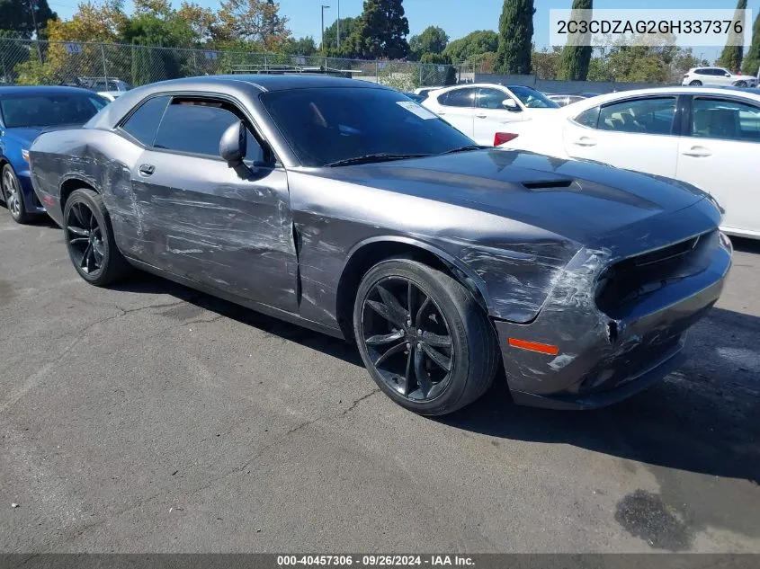 2016 Dodge Challenger Sxt Plus VIN: 2C3CDZAG2GH337376 Lot: 40457306