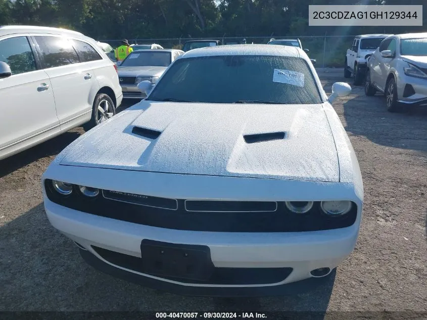 2016 Dodge Challenger Sxt Plus VIN: 2C3CDZAG1GH129344 Lot: 40470057