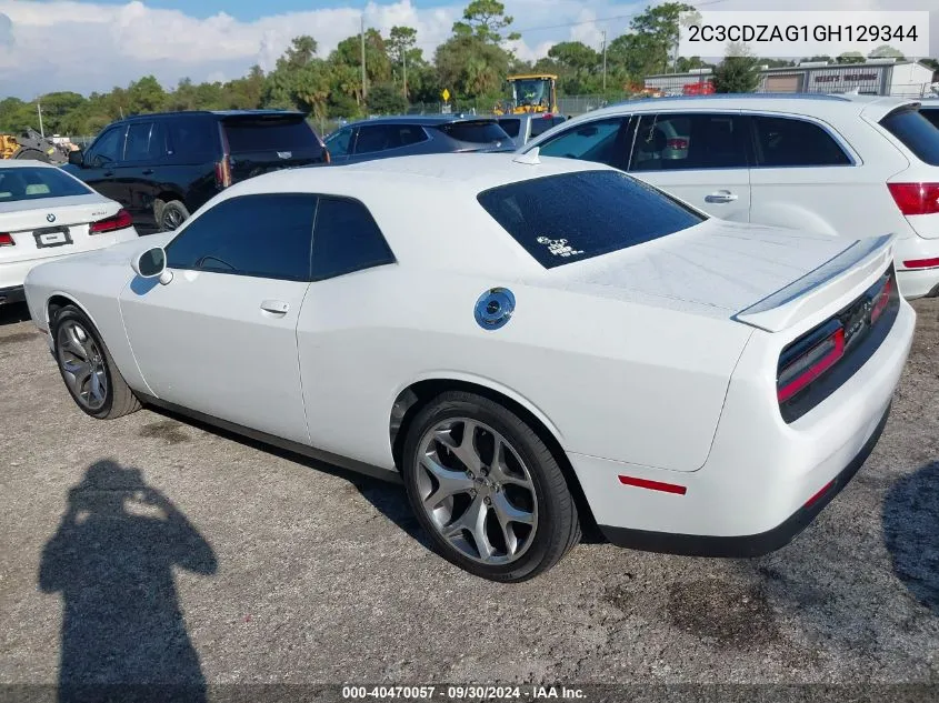 2016 Dodge Challenger Sxt Plus VIN: 2C3CDZAG1GH129344 Lot: 40470057