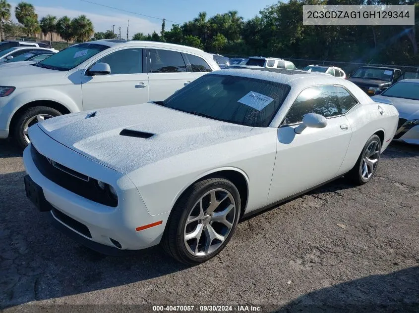 2016 Dodge Challenger Sxt Plus VIN: 2C3CDZAG1GH129344 Lot: 40470057