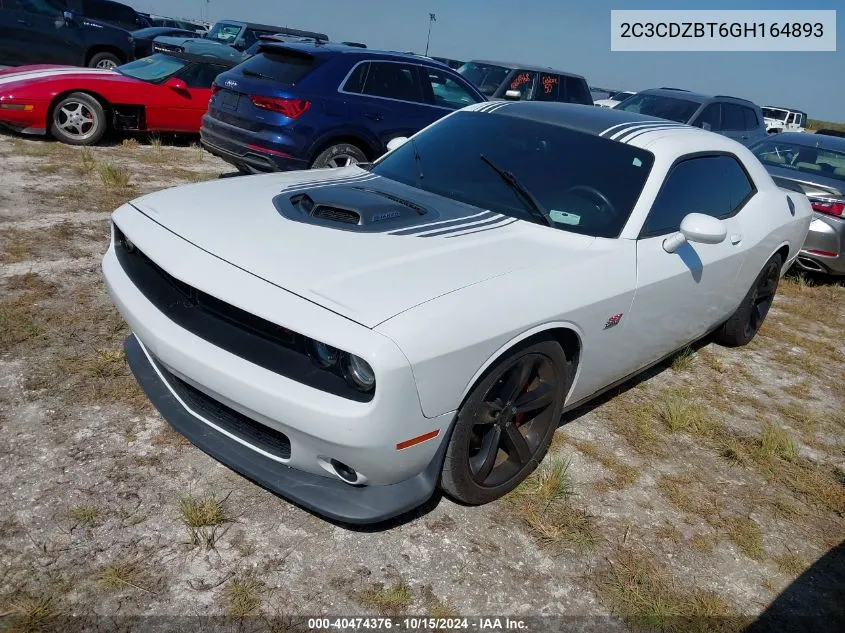 2016 Dodge Challenger R/T Plus Shaker VIN: 2C3CDZBT6GH164893 Lot: 40474376