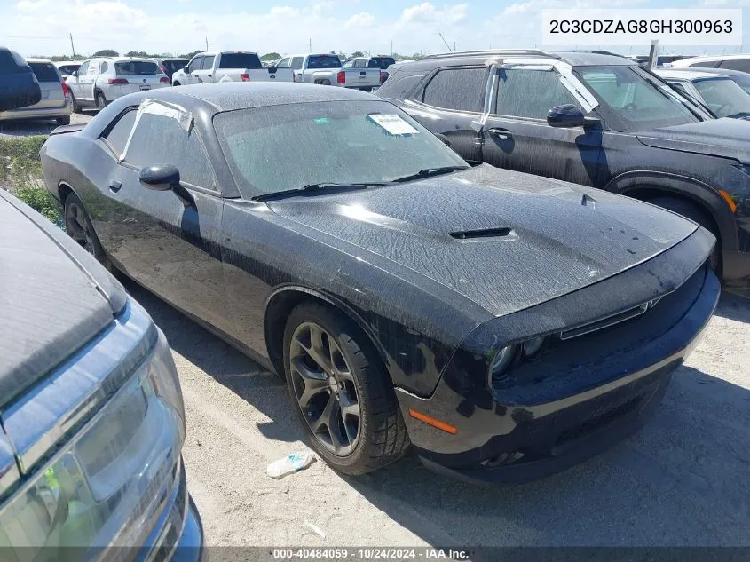 2016 Dodge Challenger Sxt VIN: 2C3CDZAG8GH300963 Lot: 40484059