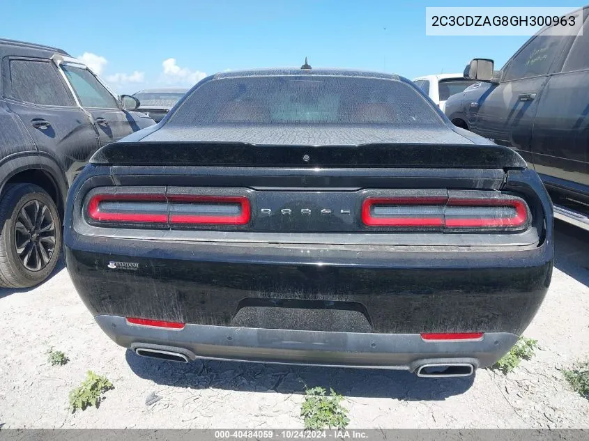 2016 Dodge Challenger Sxt VIN: 2C3CDZAG8GH300963 Lot: 40484059