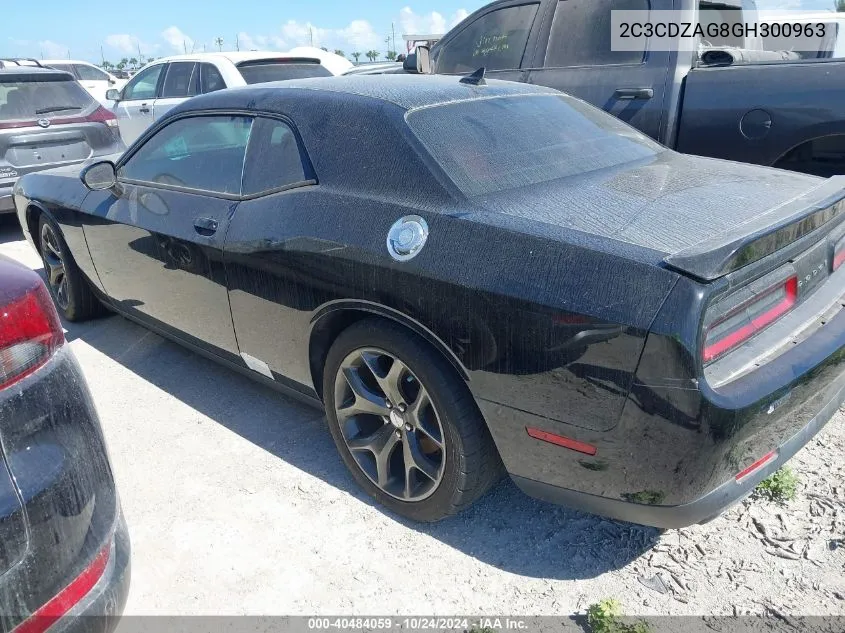 2016 Dodge Challenger Sxt VIN: 2C3CDZAG8GH300963 Lot: 40484059