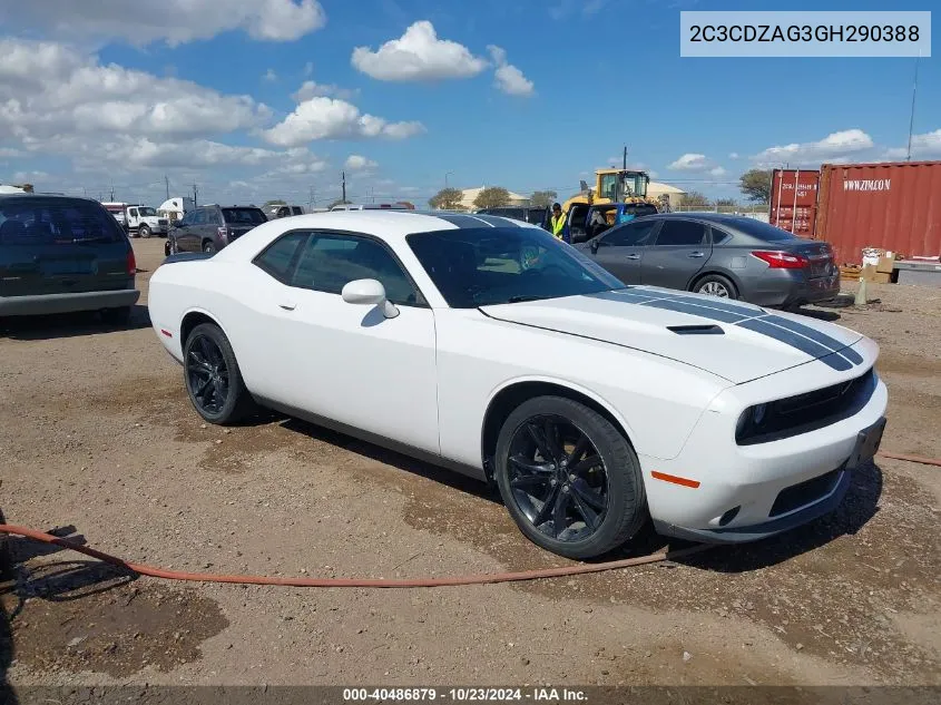 2C3CDZAG3GH290388 2016 Dodge Challenger Sxt