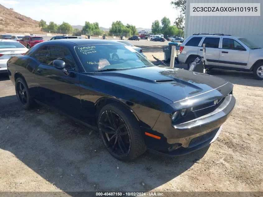 2016 Dodge Challenger Sxt VIN: 2C3CDZAGXGH101915 Lot: 40487150