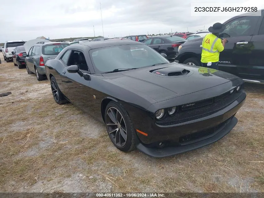 2016 Dodge Challenger R/T Scat Pack VIN: 2C3CDZFJ6GH279258 Lot: 40511352