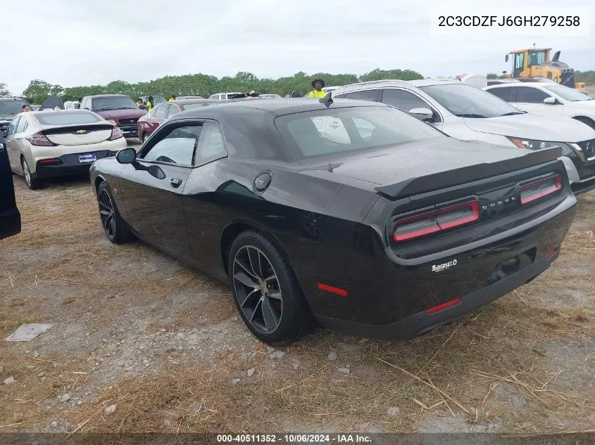 2016 Dodge Challenger R/T Scat Pack VIN: 2C3CDZFJ6GH279258 Lot: 40511352