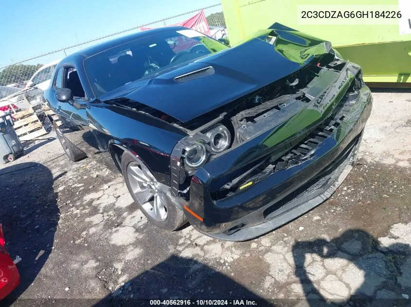 2016 Dodge Challenger Sxt VIN: 2C3CDZAG6GH184226 Lot: 40562916