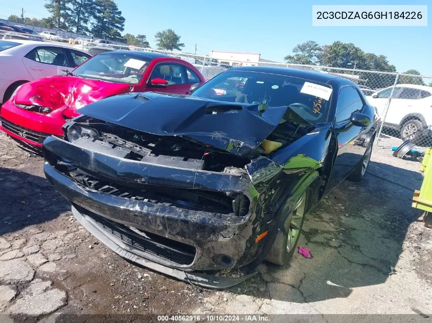 2016 Dodge Challenger Sxt VIN: 2C3CDZAG6GH184226 Lot: 40562916