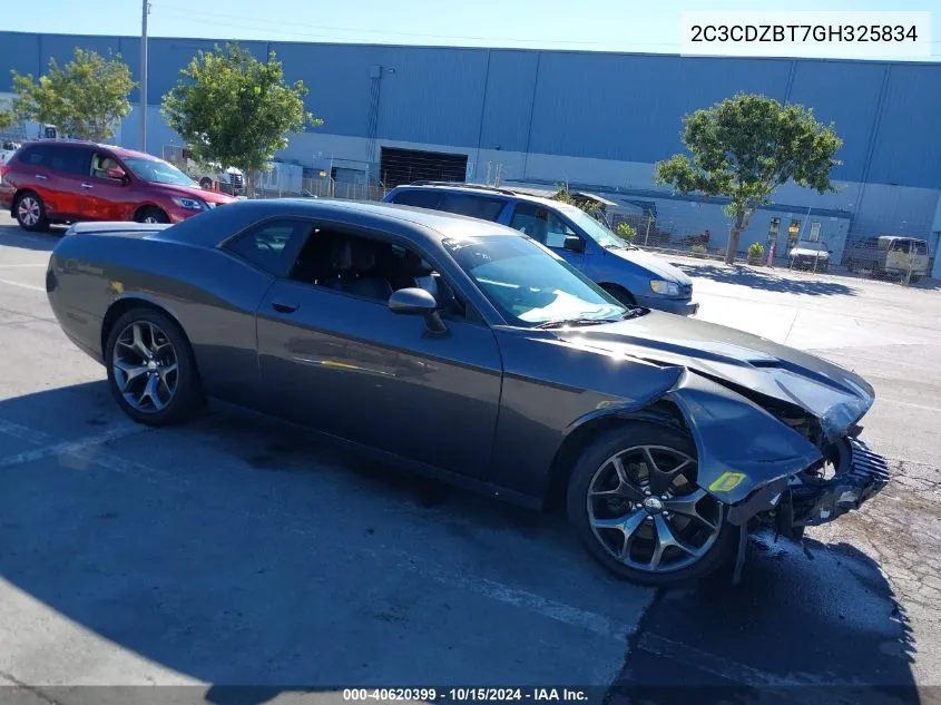 2016 Dodge Challenger R/T Plus VIN: 2C3CDZBT7GH325834 Lot: 40620399