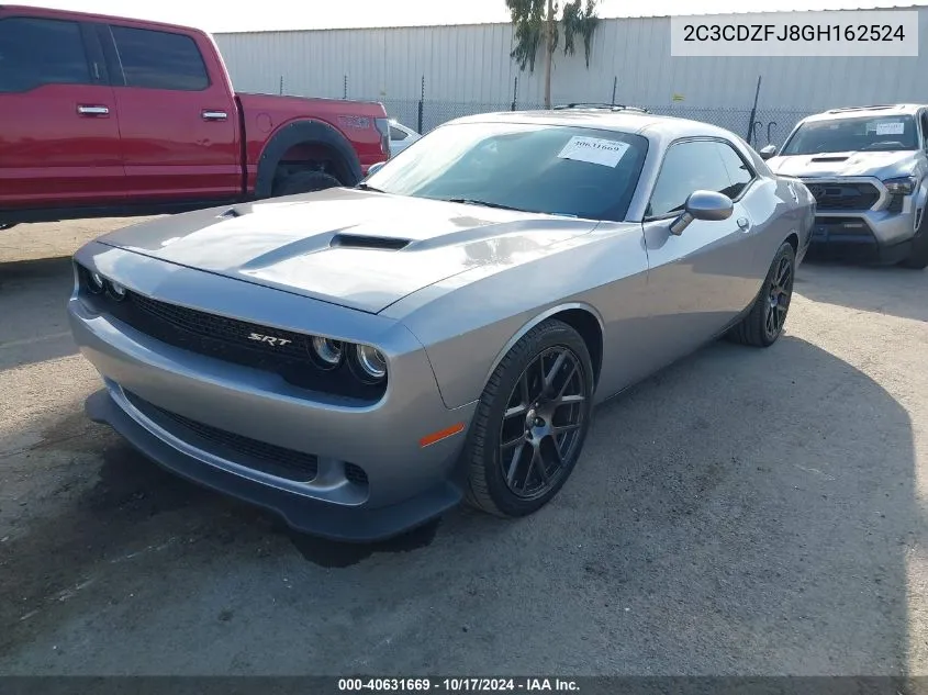 2016 Dodge Challenger R/T Scat Pack VIN: 2C3CDZFJ8GH162524 Lot: 40631669