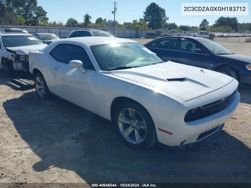 2016 Dodge Challenger Sxt VIN: 2C3CDZAGXGH183712 Lot: 40648544