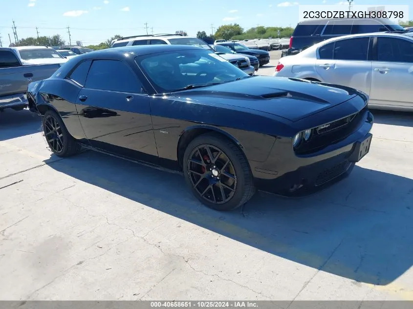 2016 Dodge Challenger R/T Plus VIN: 2C3CDZBTXGH308798 Lot: 40658651