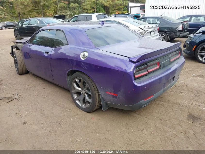 2016 Dodge Challenger Sxt Plus VIN: 2C3CDZAG6GH195825 Lot: 40691626