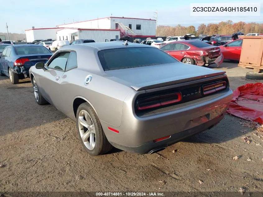 2C3CDZAG4GH185410 2016 Dodge Challenger Sxt