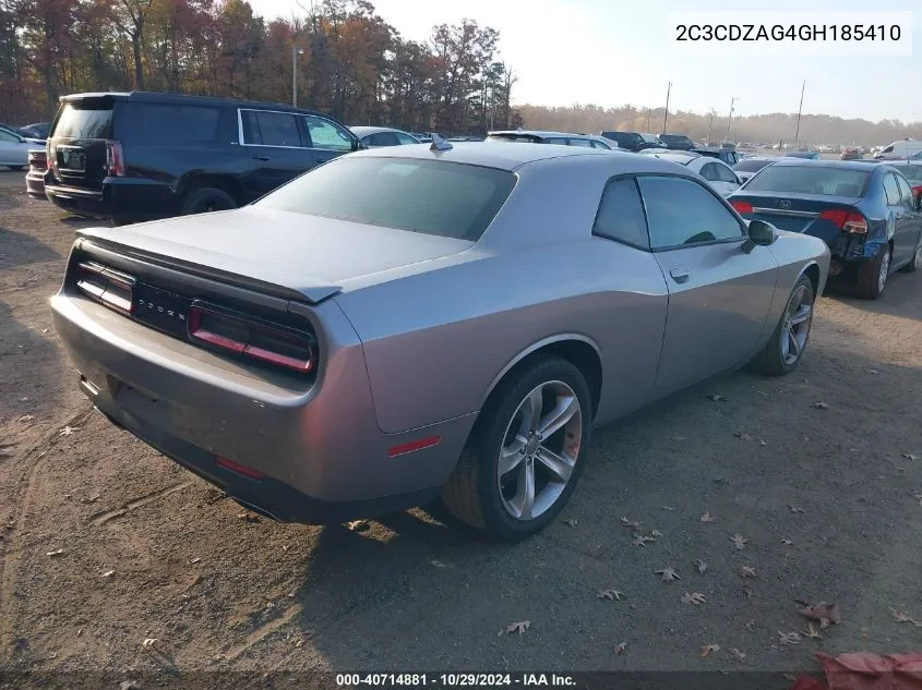 2C3CDZAG4GH185410 2016 Dodge Challenger Sxt