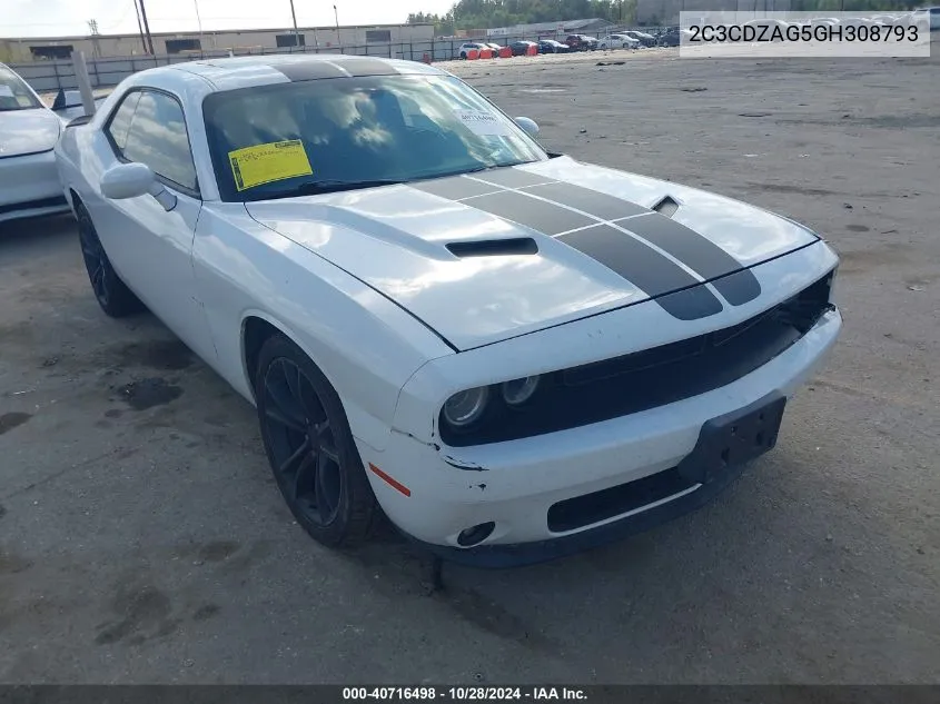 2C3CDZAG5GH308793 2016 Dodge Challenger Sxt