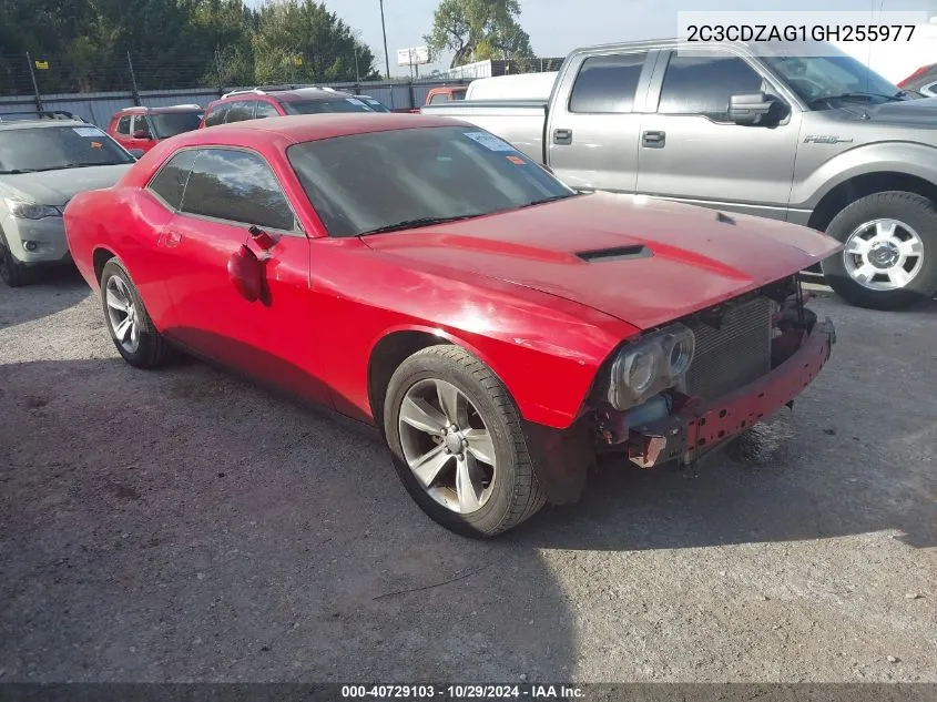 2016 Dodge Challenger Sxt VIN: 2C3CDZAG1GH255977 Lot: 40729103