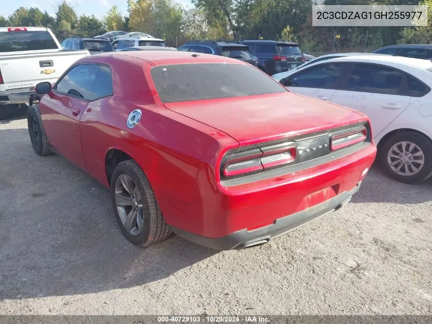 2C3CDZAG1GH255977 2016 Dodge Challenger Sxt