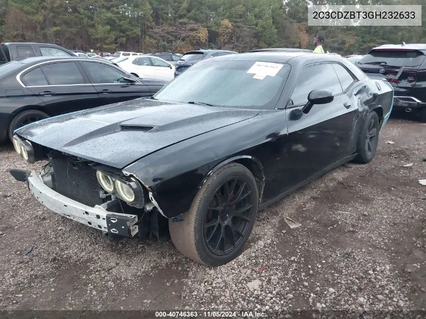 2016 Dodge Challenger R/T VIN: 2C3CDZBT3GH232633 Lot: 40746363