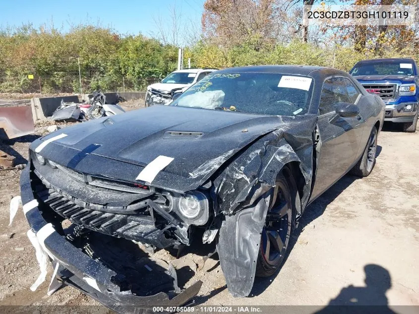 2016 Dodge Challenger R/T Plus VIN: 2C3CDZBT3GH101119 Lot: 40755059