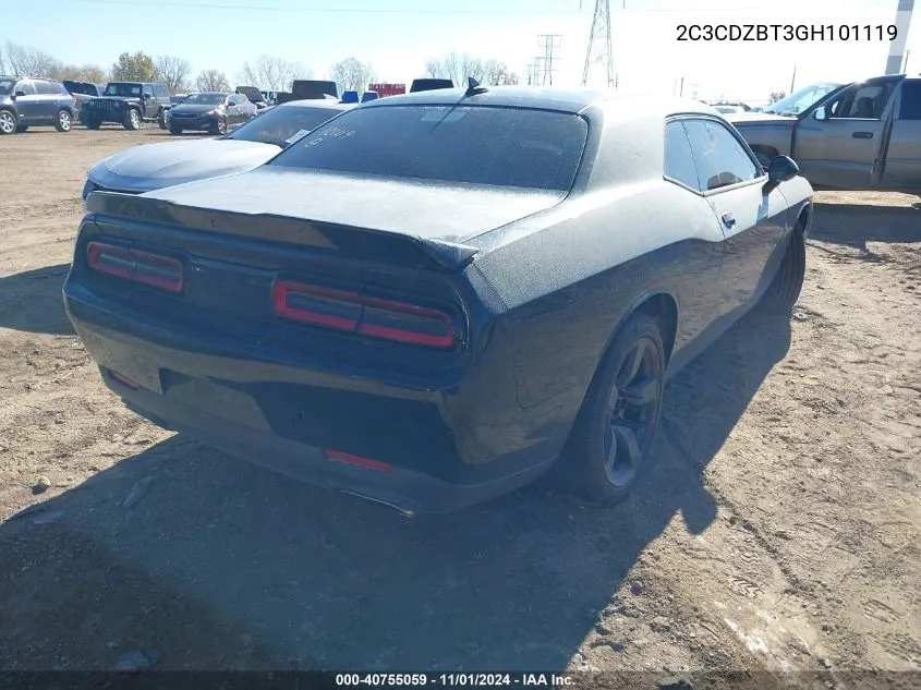 2016 Dodge Challenger R/T Plus VIN: 2C3CDZBT3GH101119 Lot: 40755059