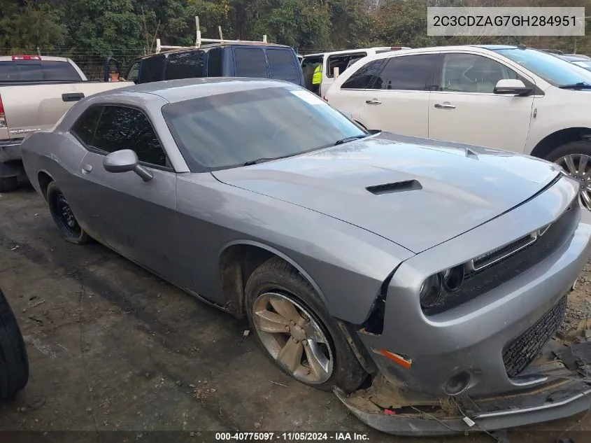 2016 Dodge Challenger Sxt VIN: 2C3CDZAG7GH284951 Lot: 40775097