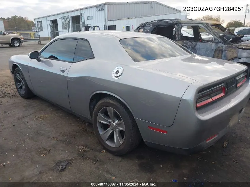 2016 Dodge Challenger Sxt VIN: 2C3CDZAG7GH284951 Lot: 40775097