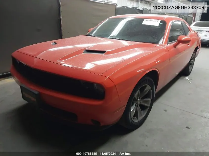 2016 Dodge Challenger Sxt VIN: 2C3CDZAG8GH338709 Lot: 40785385